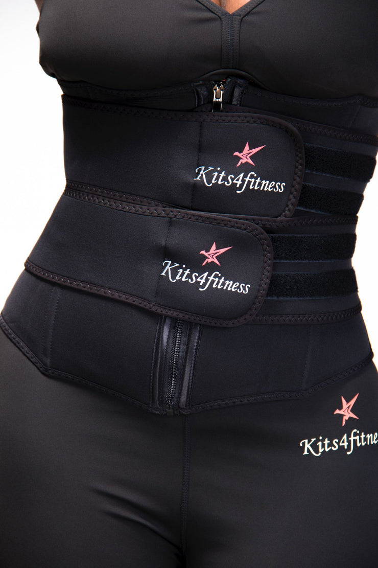 Kits4fitness Waist Trainer Belt with Zipper Neoprene - www.kits4fitness.com