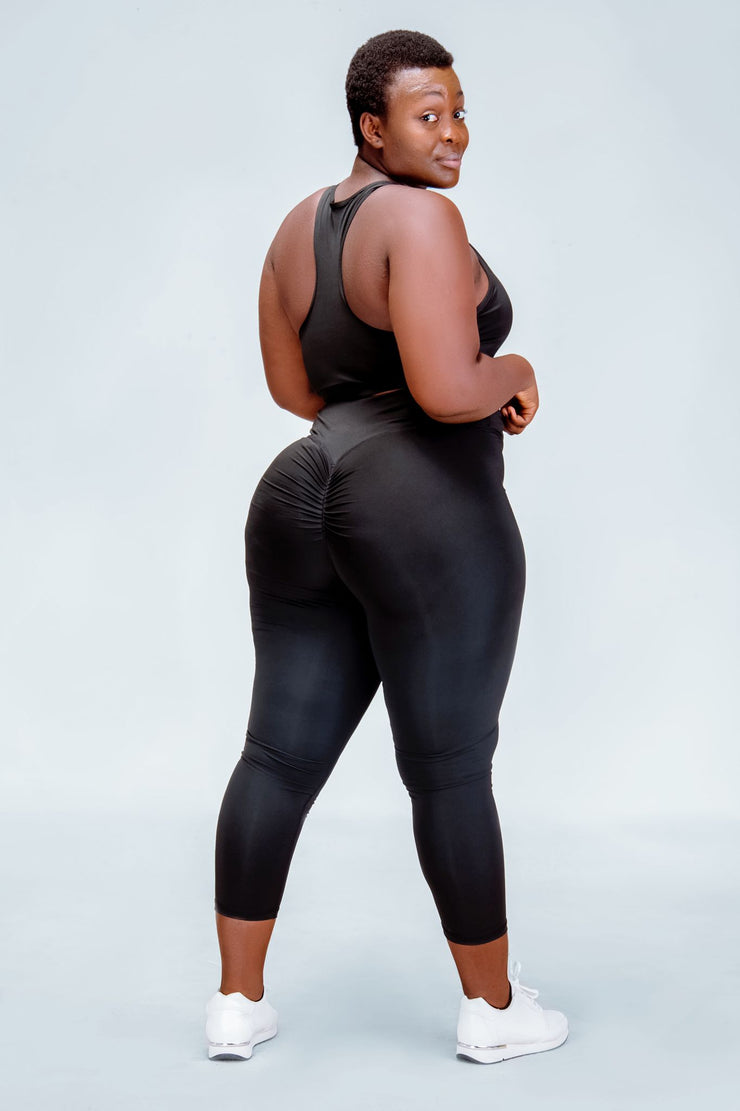 HIGH WAIST LEGGINGS IN BLACK