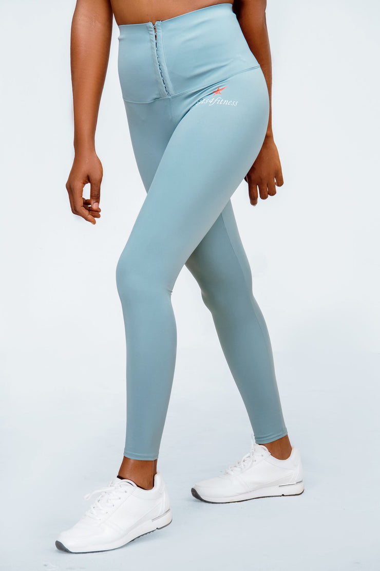 ADJUSTABLE GREEN HOOKS WAIST TRIMMER LEGGINGS